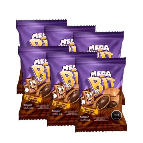 MEGABIT  (CHOCOLATE CON CHOCOLATE) 35gr